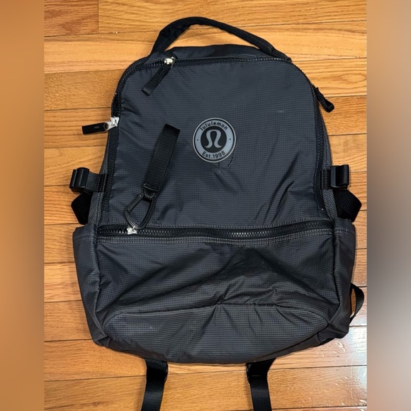 lululemon athletica Handbags - lululemon athletica Black Two Crew  II Backpack 22L ***READ DESCRIPTION ***